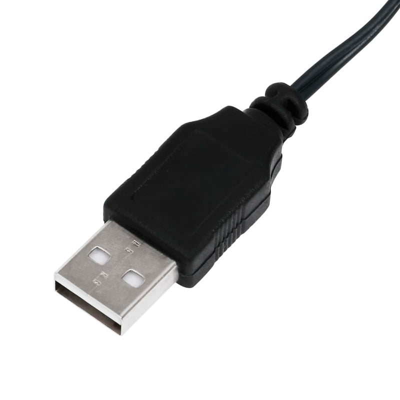 vidaXL Christmas Garland with LED Lights Green 2.7 m PVC