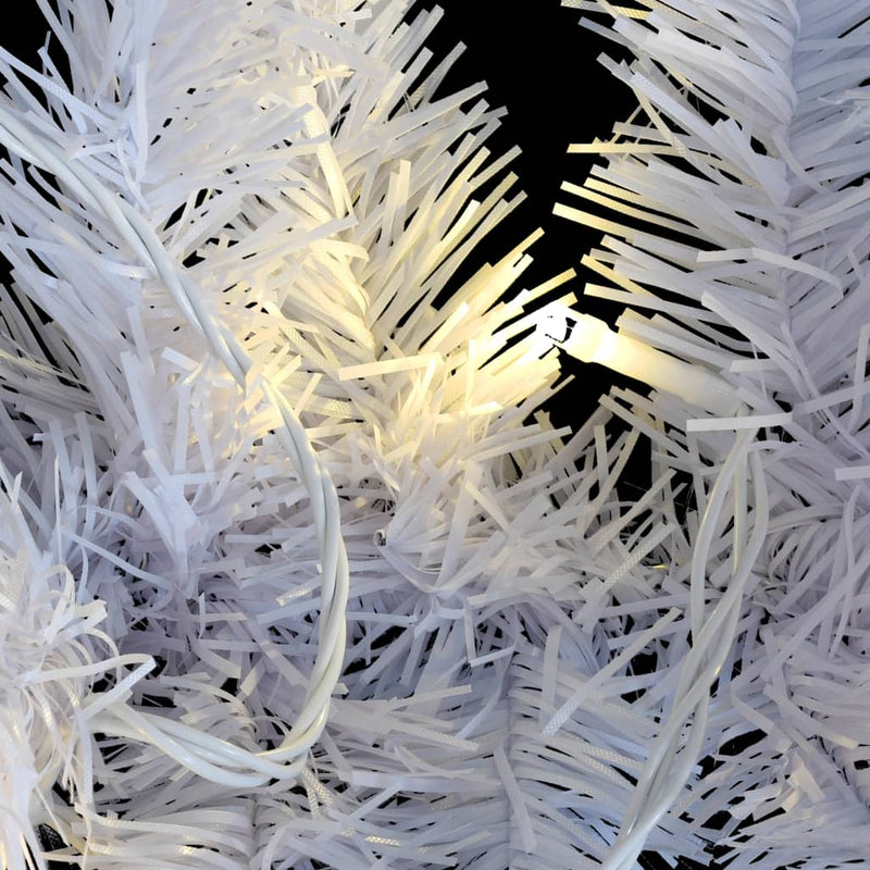 vidaXL Christmas Garland with LED Lights White 5 m PVC