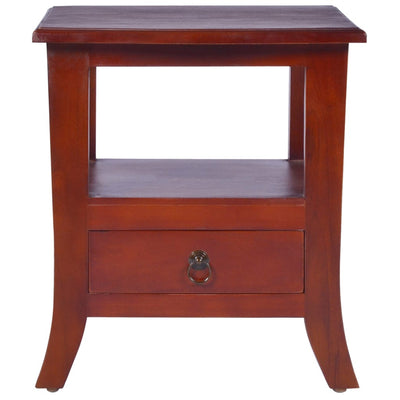 vidaXL Bedside Cabinet Solid Mahogany Wood
