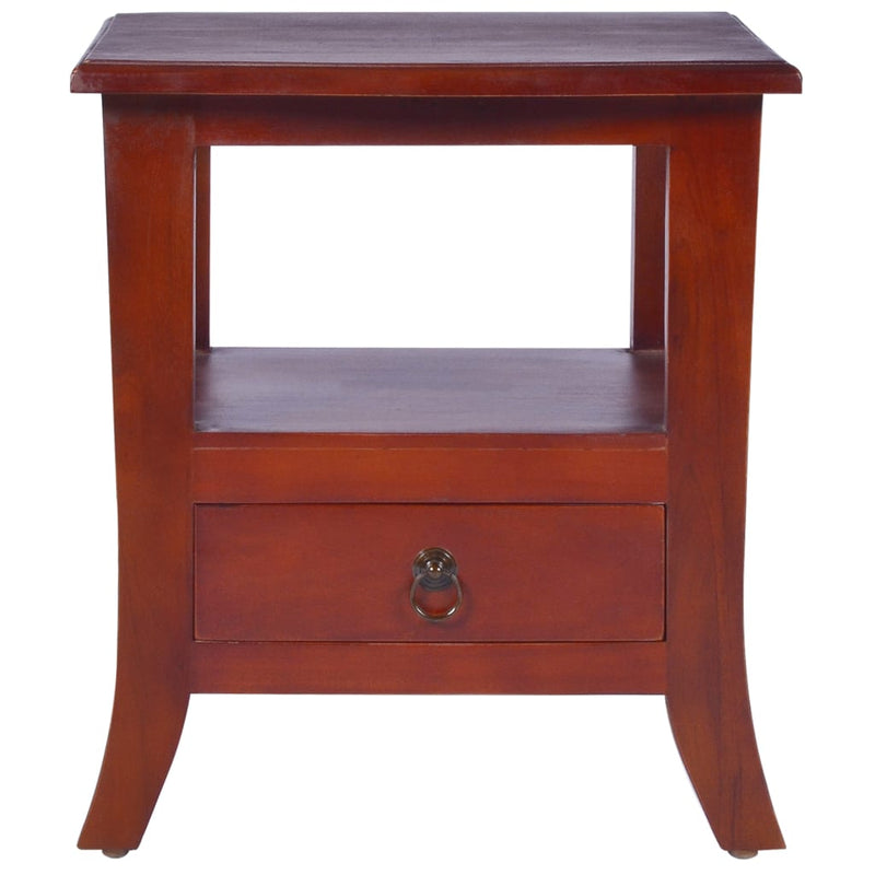 vidaXL Bedside Cabinet Solid Mahogany Wood