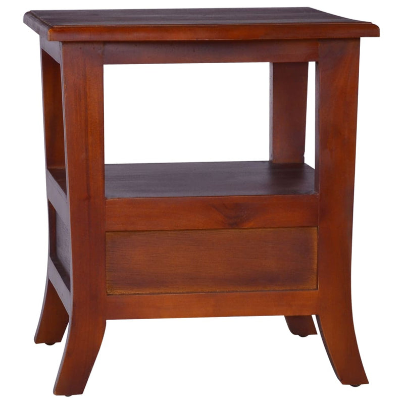 vidaXL Bedside Cabinet Solid Mahogany Wood