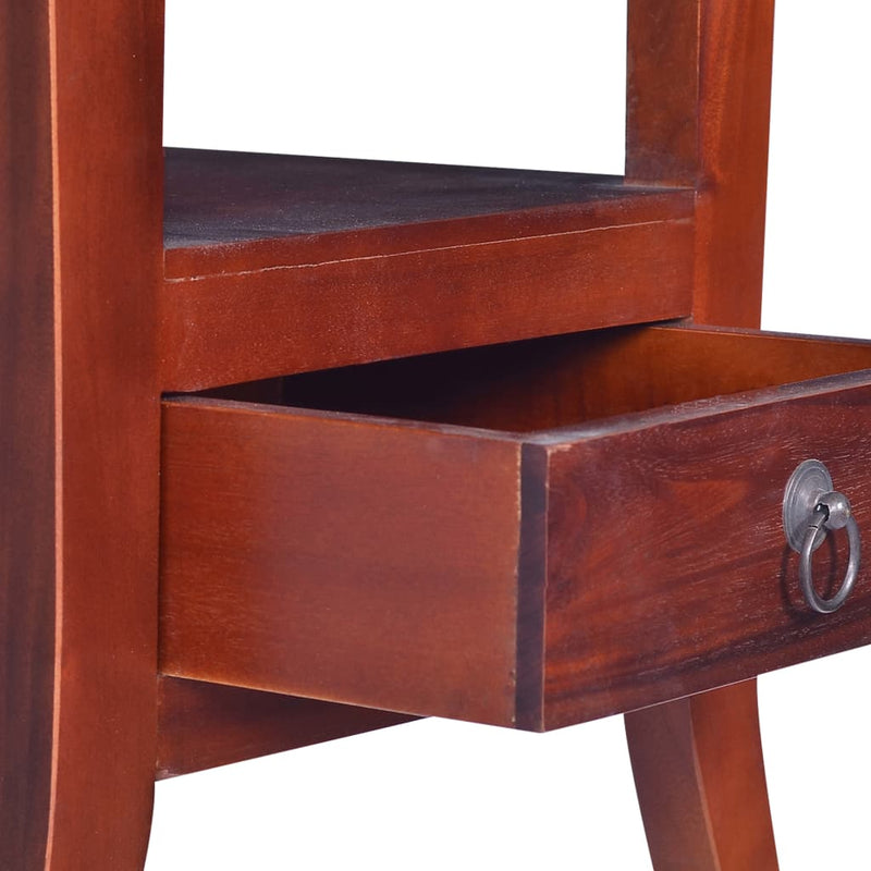 vidaXL Bedside Cabinet Solid Mahogany Wood