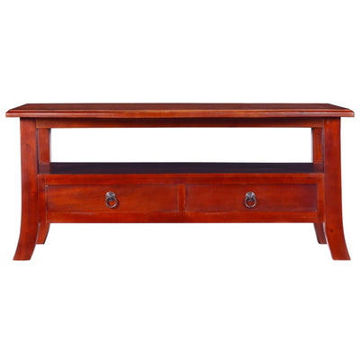 vidaXL Coffee Table Classical Brown 90x50x40 cm Solid Mahogany Wood