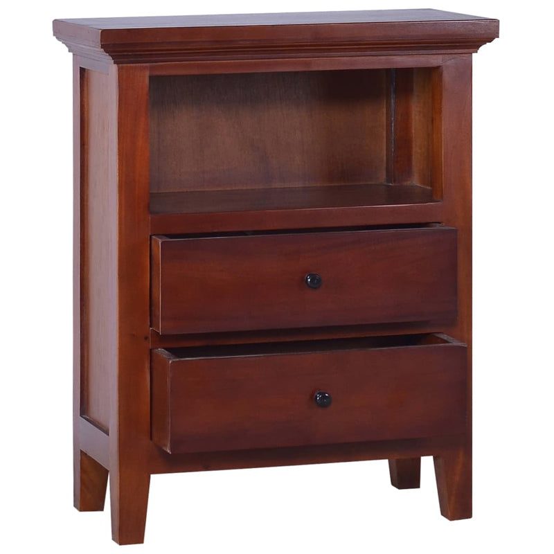 vidaXL Side Cabinet Classical Brown 60x30x75 cm Solid Mahogany Wood