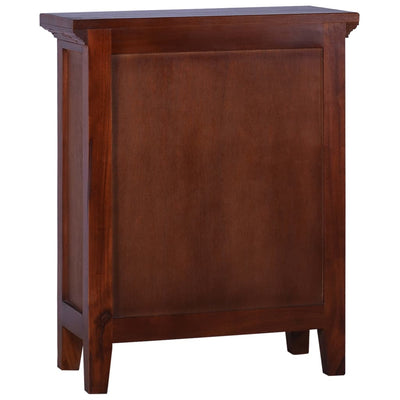 vidaXL Side Cabinet Classical Brown 60x30x75 cm Solid Mahogany Wood