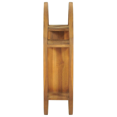 vidaXL Yin Yang Wall Shelf 80x17.5x80 cm Solid Wood Teak