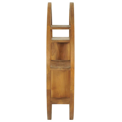 vidaXL Yin Yang Wall Shelf 80x17.5x80 cm Solid Wood Teak