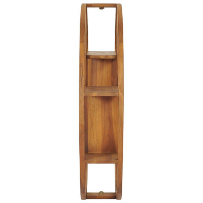 vidaXL Yin Yang Wall Shelf 100x20x100 cm Solid Wood Teak