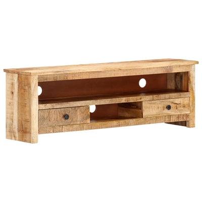 vidaXL TV Cabinet 120x30x40 cm Rough Mango Wood