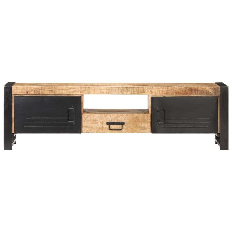vidaXL TV Cabinet 140x30x40 cm Rough Mango Wood