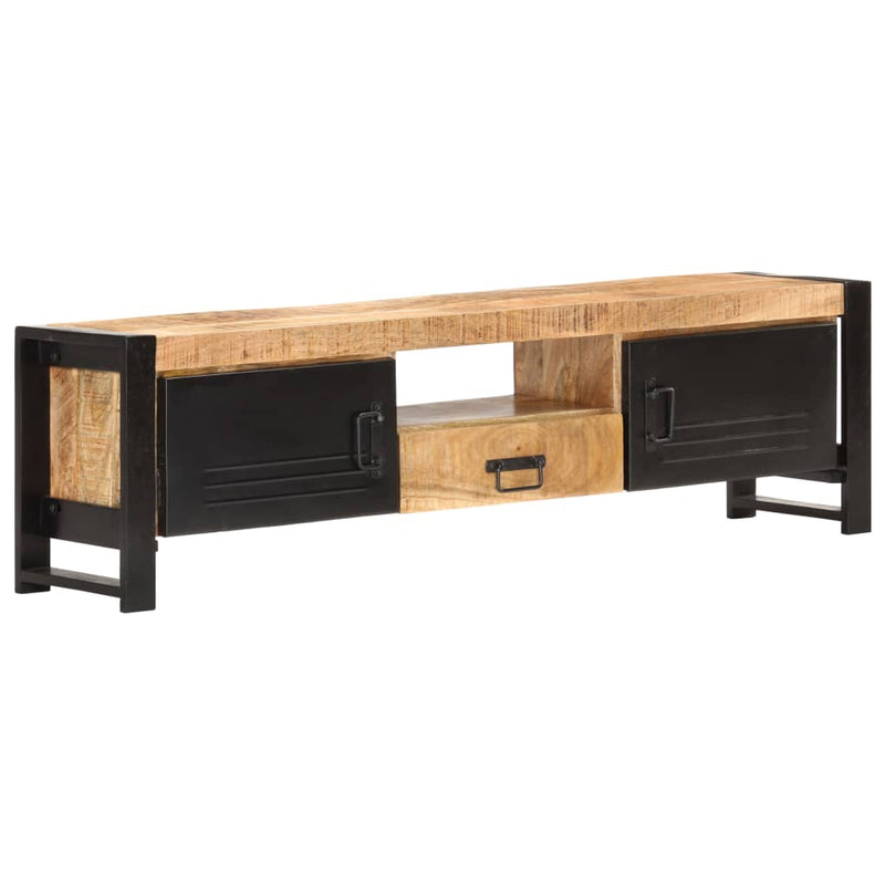 vidaXL TV Cabinet 140x30x40 cm Rough Mango Wood