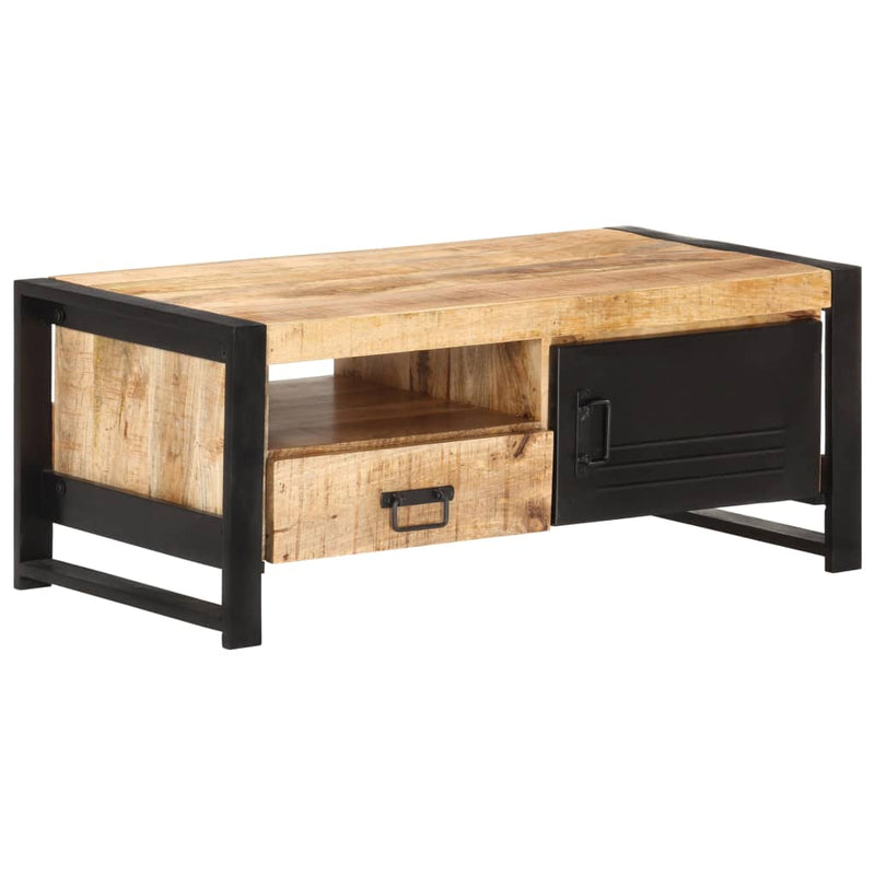 vidaXL Coffee Table 100x50x40 cm Rough Mango Wood