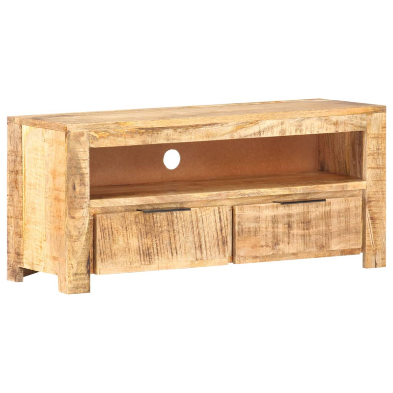 vidaXL TV Cabinet 90x30x40 cm Solid Rough Mango Wood