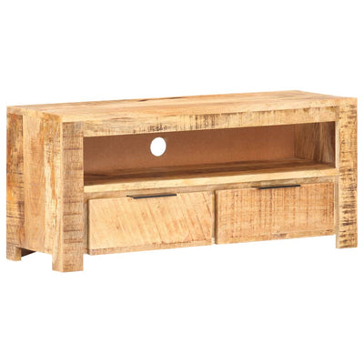 vidaXL TV Cabinet 90x30x40 cm Solid Rough Mango Wood