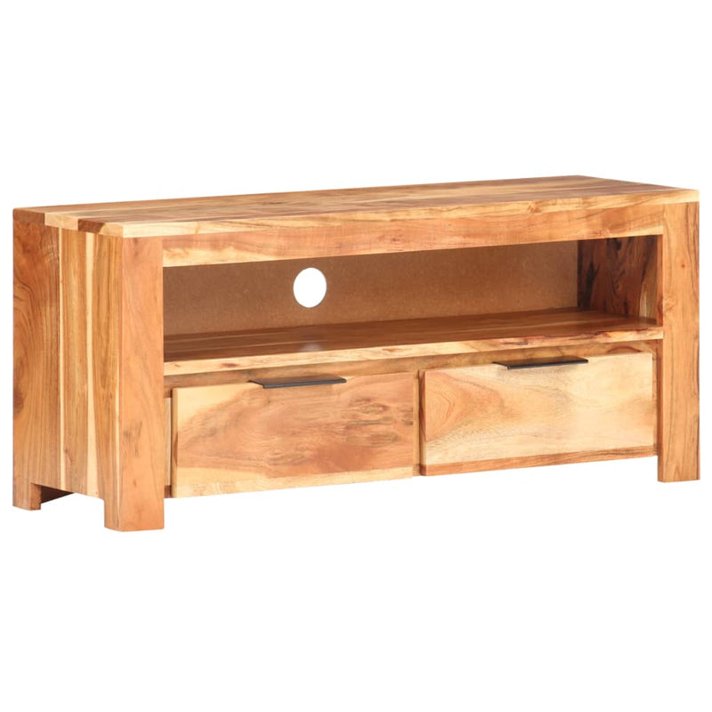 vidaXL TV Cabinet 90x30x40 cm Solid Acacia Wood