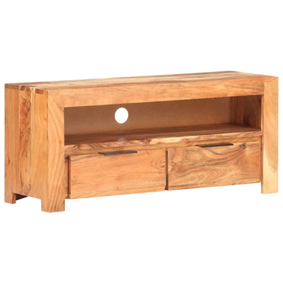 vidaXL TV Cabinet 90x30x40 cm Solid Acacia Wood
