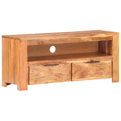 vidaXL TV Cabinet 90x30x40 cm Solid Acacia Wood