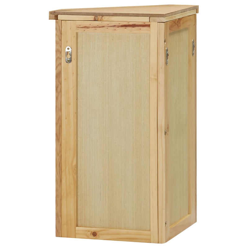 vidaXL Wall-mounted Corner Cabinet 45x28x60 cm Solid Oak Wood