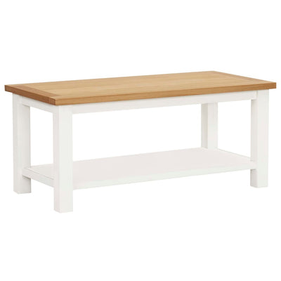 vidaXL Coffee Table 110x55x40 cm Solid Oak Wood