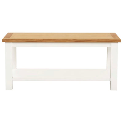 vidaXL Coffee Table 110x55x40 cm Solid Oak Wood