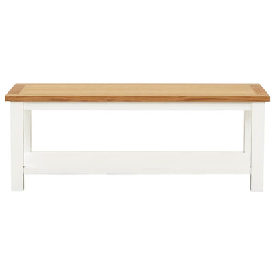 vidaXL Coffee Table 110x55x40 cm Solid Oak Wood