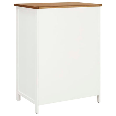 vidaXL Wardrobe 76x52x105 cm Solid Oak Wood