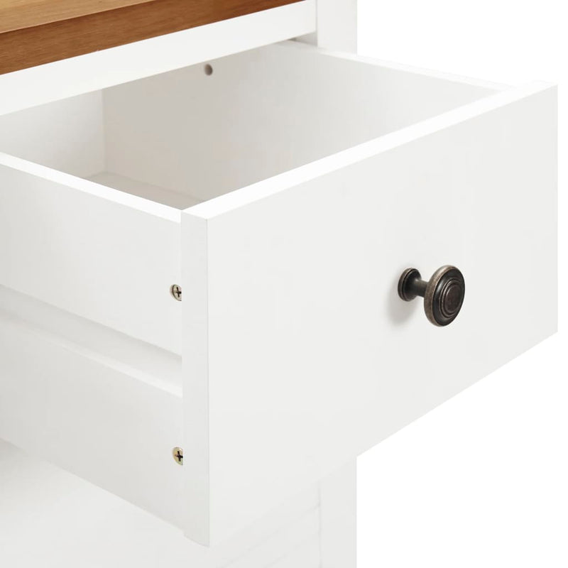 vidaXL Wardrobe 76x52x105 cm Solid Oak Wood