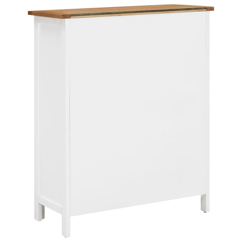 vidaXL Wine Cabinet 72x32x90 cm Solid Oak Wood