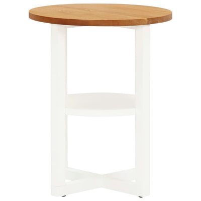 vidaXL Lamp Table 40x50 cm Solid Oak Wood