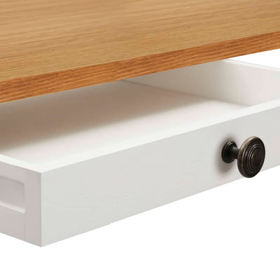 vidaXL Bar table 100x40x110 cm Solid Oak Wood