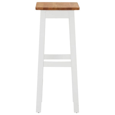 vidaXL Bar Stools 2 pcs Solid Oak Wood