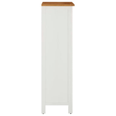 vidaXL Wine Cabinet 56x32x110 cm Solid Oak Wood