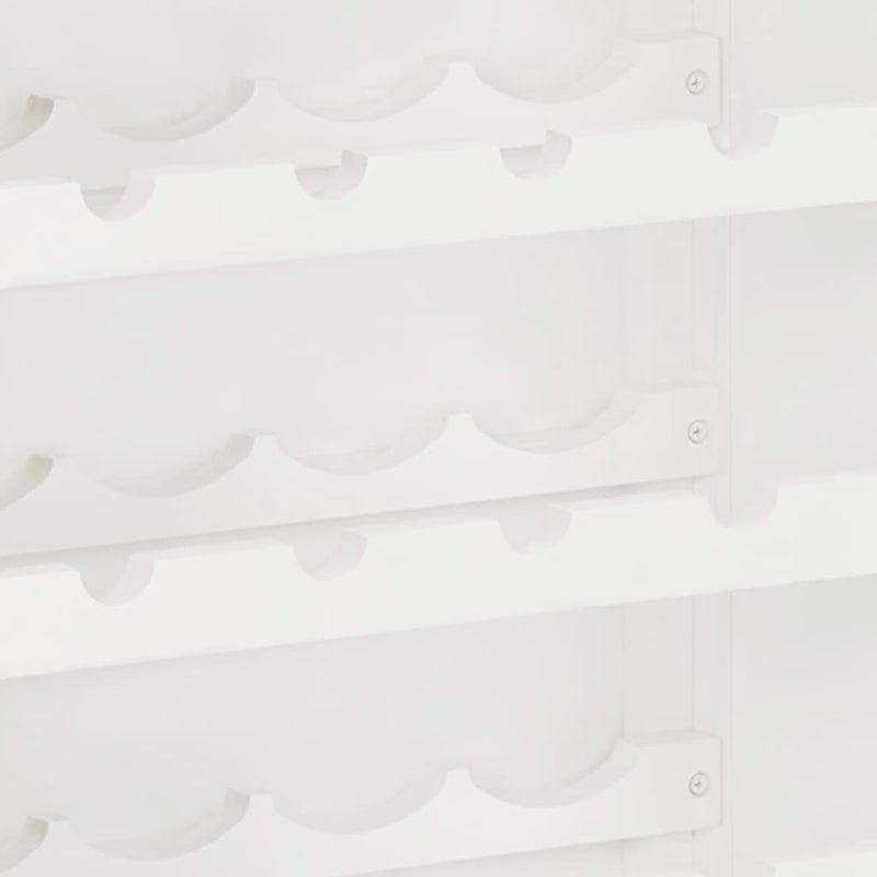 vidaXL Wine Cabinet 56x32x110 cm Solid Oak Wood