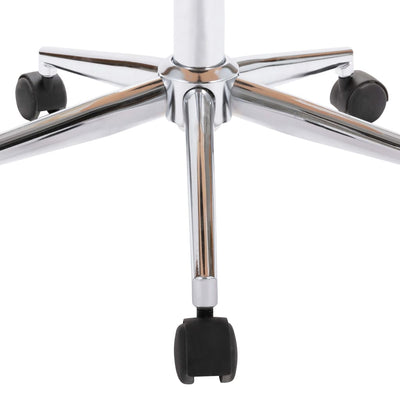 vidaXL Swivel Office Chair Cream Bent Wood and Faux Leather