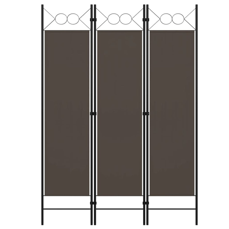 vidaXL 3-Panel Room Divider Anthracite 120x180 cm