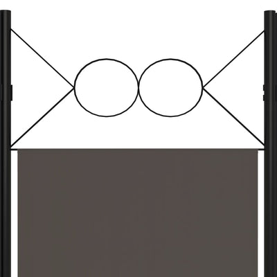 vidaXL 3-Panel Room Divider Anthracite 120x180 cm