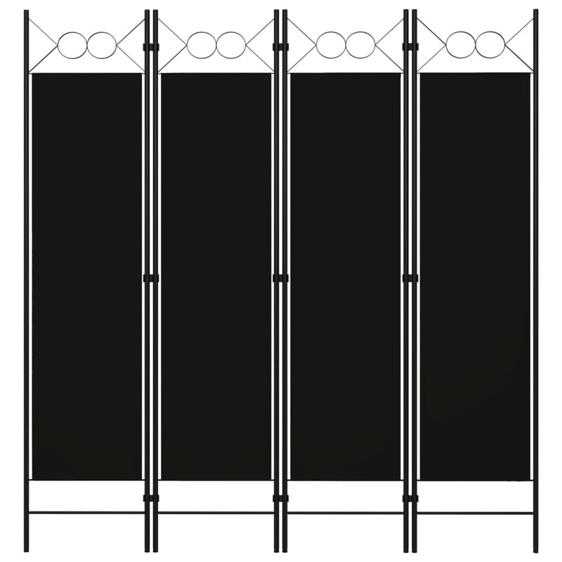 vidaXL 4-Panel Room Divider Anthracite 160x180 cm
