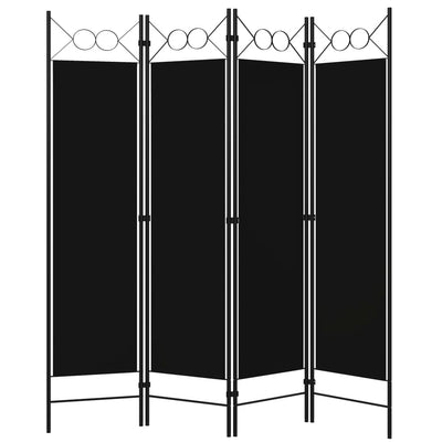 vidaXL 4-Panel Room Divider Anthracite 160x180 cm