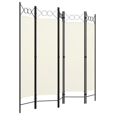 vidaXL 5-Panel Room Divider Anthracite 200x180 cm