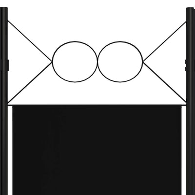 vidaXL 5-Panel Room Divider Anthracite 200x180 cm