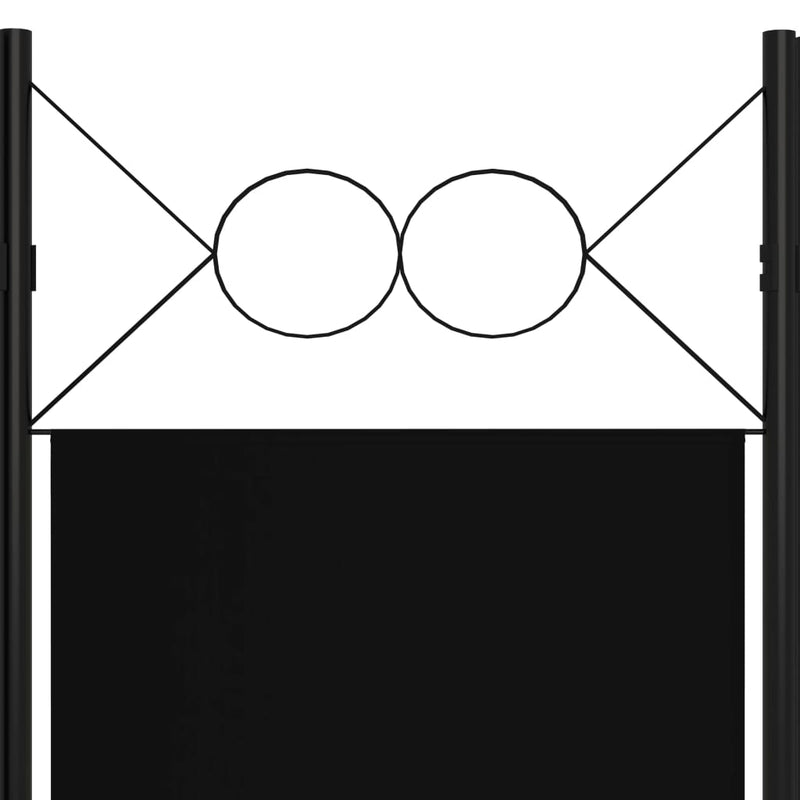 vidaXL 5-Panel Room Divider Anthracite 200x180 cm