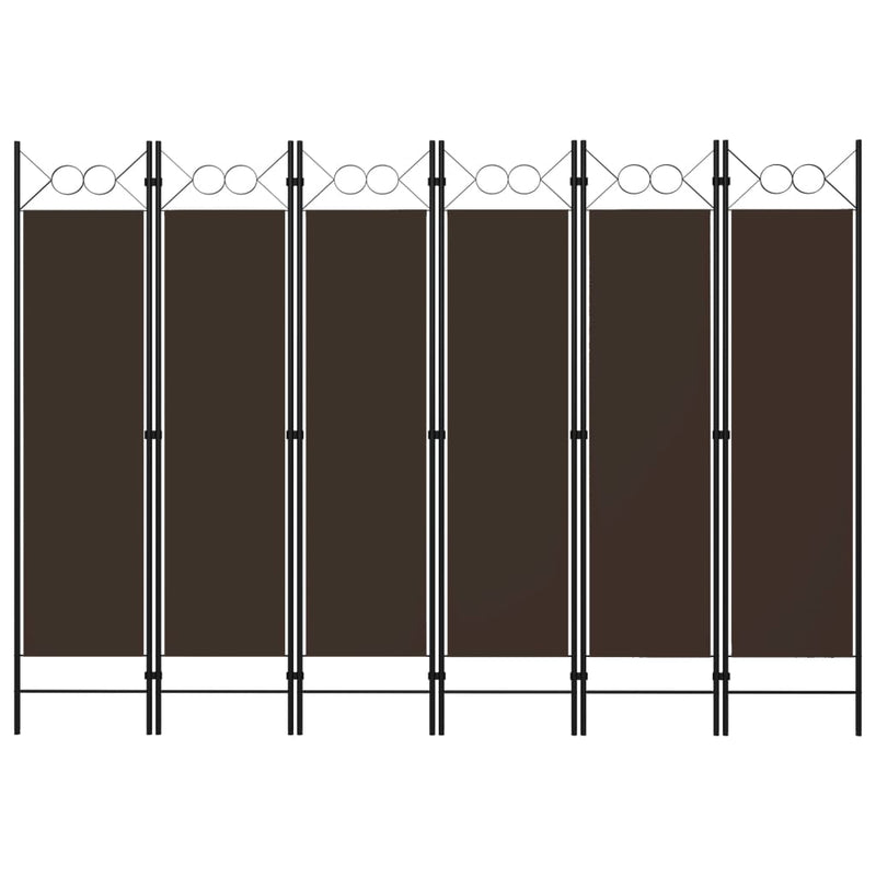vidaXL 6-Panel Room Divider Anthracite 240x180 cm