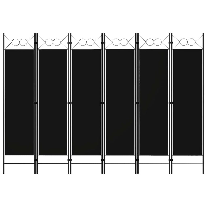 vidaXL 6-Panel Room Divider Anthracite 240x180 cm