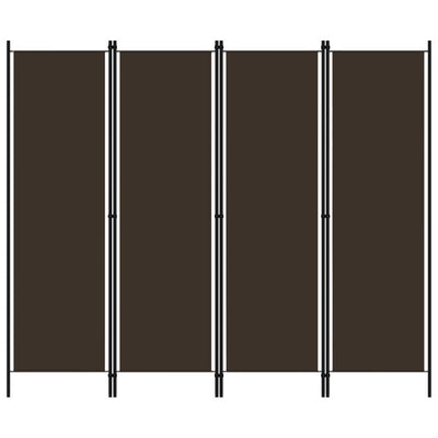 vidaXL 4-Panel Room Divider Anthracite 200x180 cm