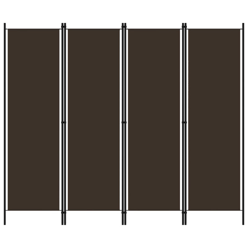 vidaXL 4-Panel Room Divider Anthracite 200x180 cm