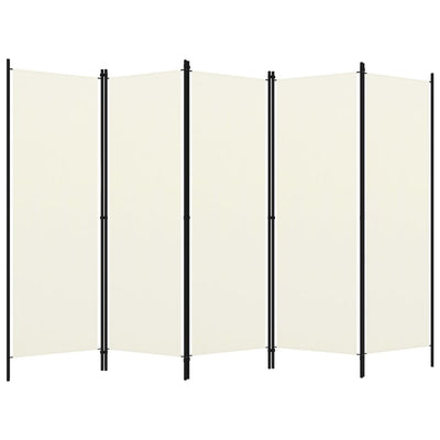 vidaXL 5-Panel Room Divider Anthracite 250x180 cm