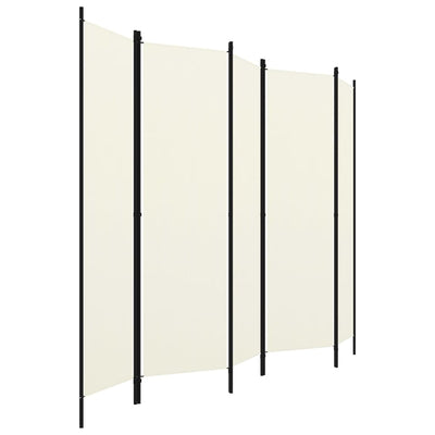 vidaXL 5-Panel Room Divider Anthracite 250x180 cm