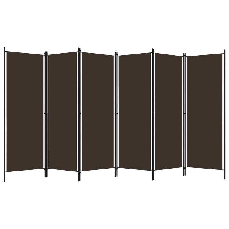 vidaXL 6-Panel Room Divider Anthracite 300x180 cm