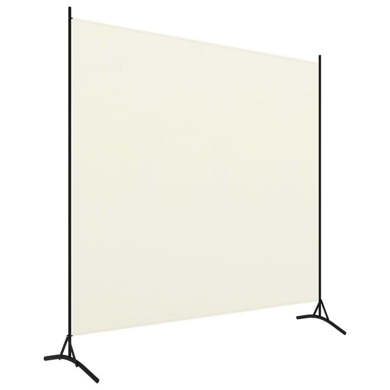 vidaXL Room Divider White 175x180 cm Fabric