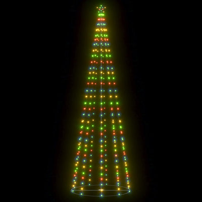 vidaXL Christmas Cone Tree 330 Colourful LEDs Decoration 100x300 cm